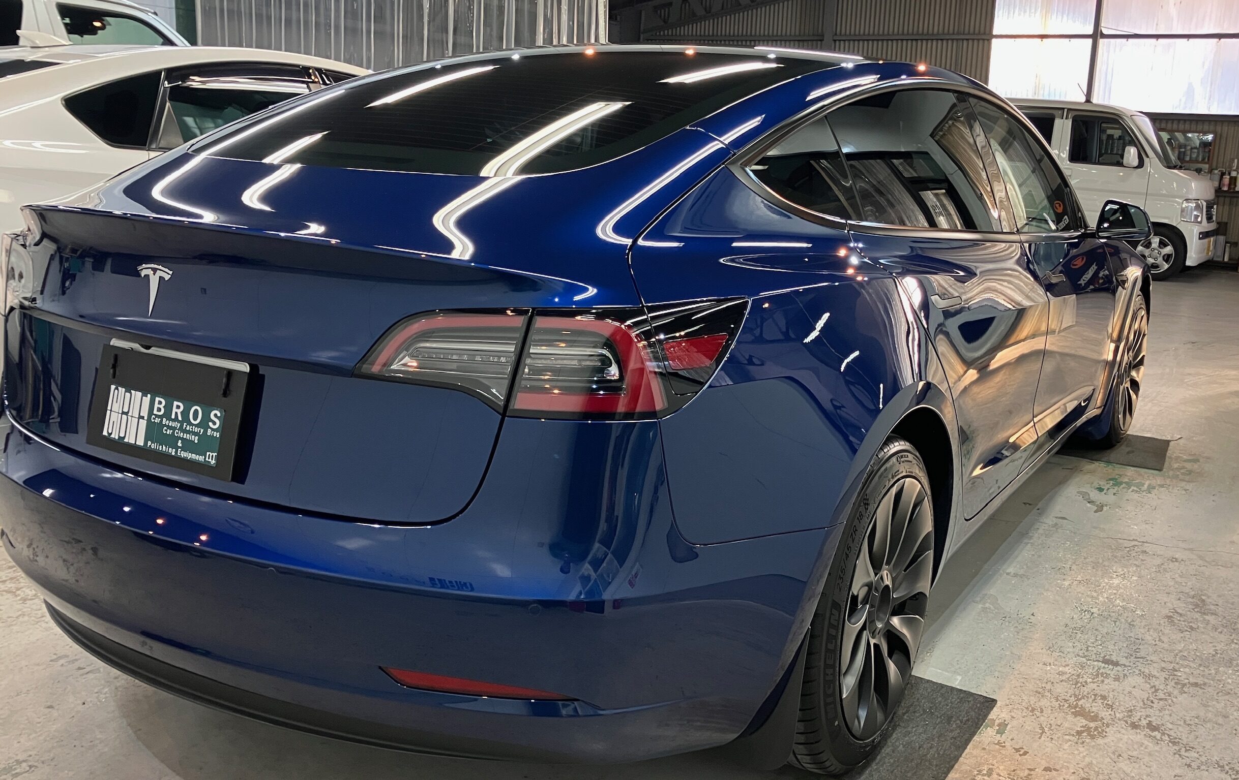 テスラ・モデル３：ガードグレイズ施工：完成写真５