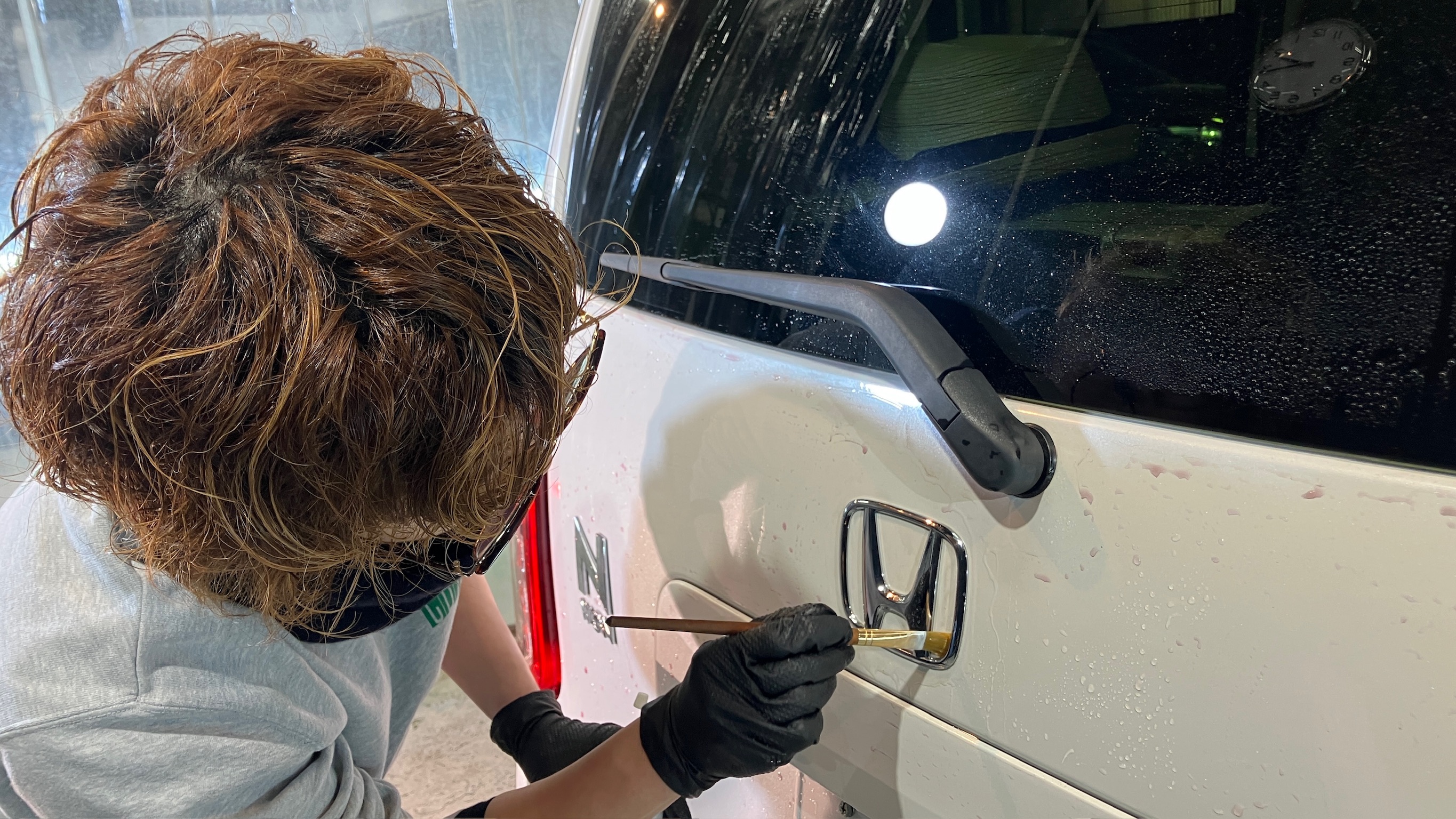 ホンダ・N-WGN：ガードグレイズ施工：施工写真４