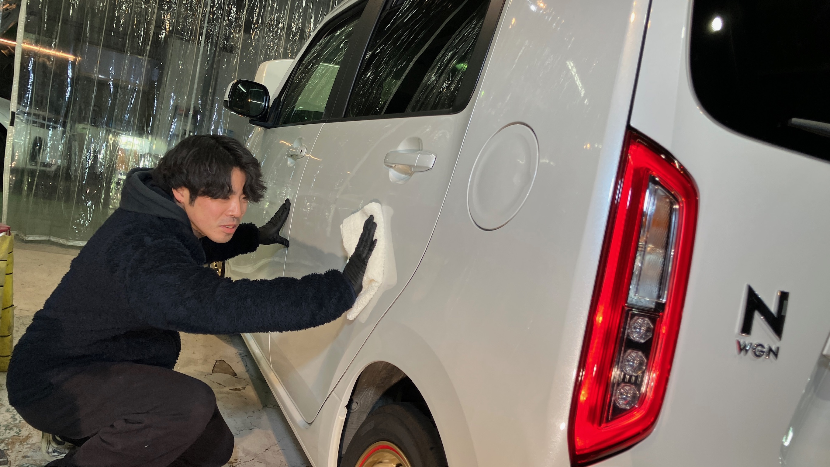 ホンダ・N-WGN：ガードグレイズ施工：施工写真５