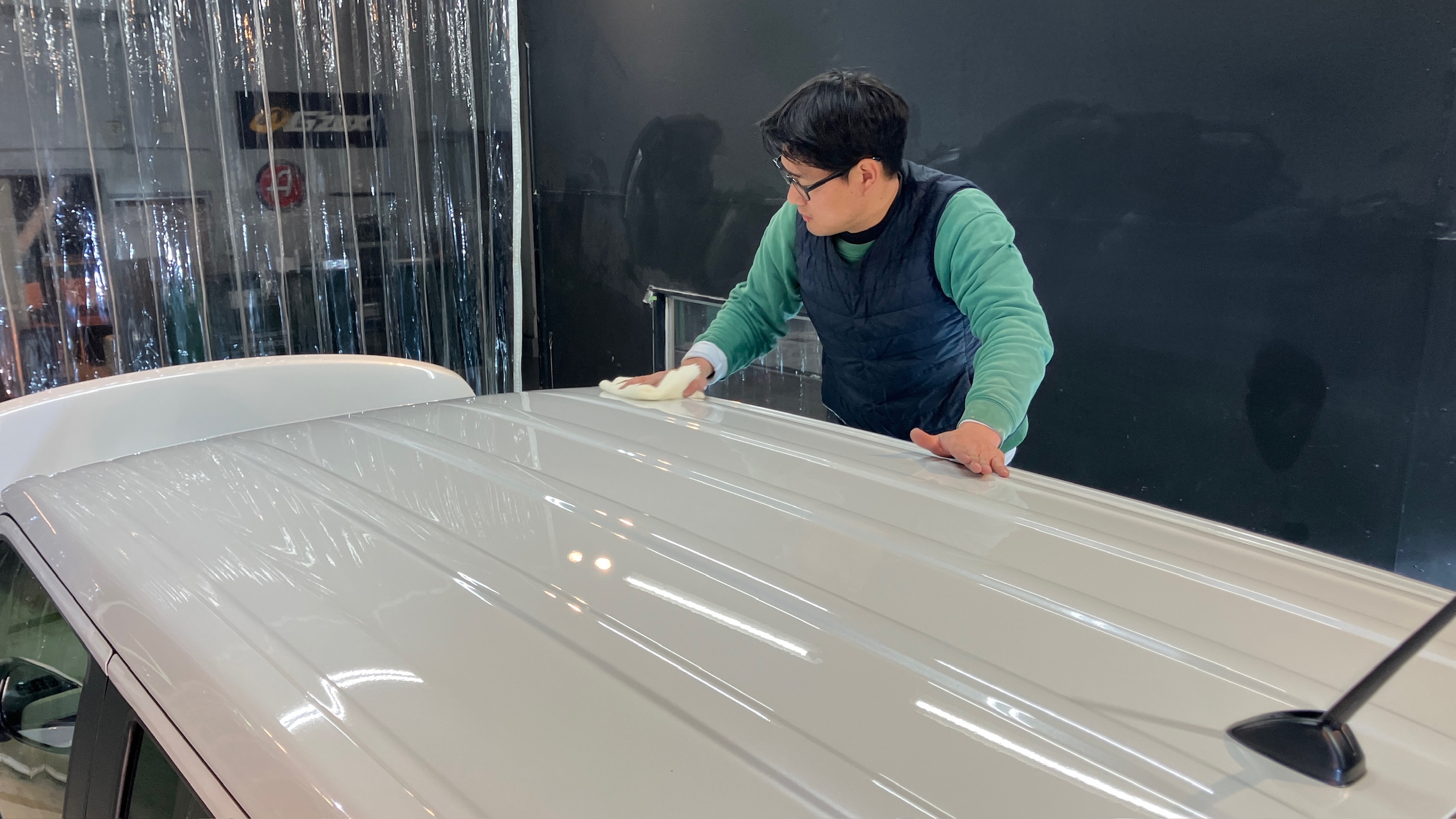 ホンダ・N-WGN：ガードグレイズ施工：施工写真６