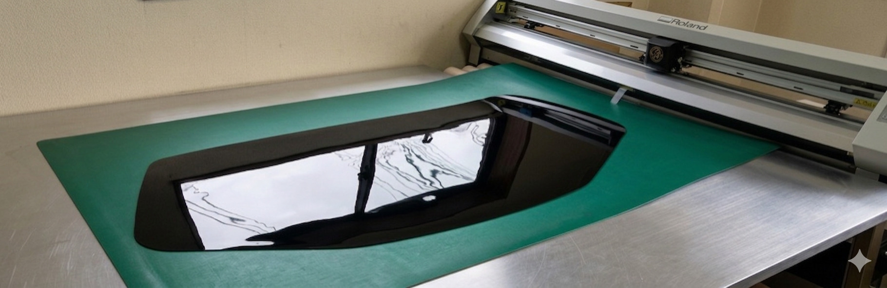 専用フィルムカットマシーン