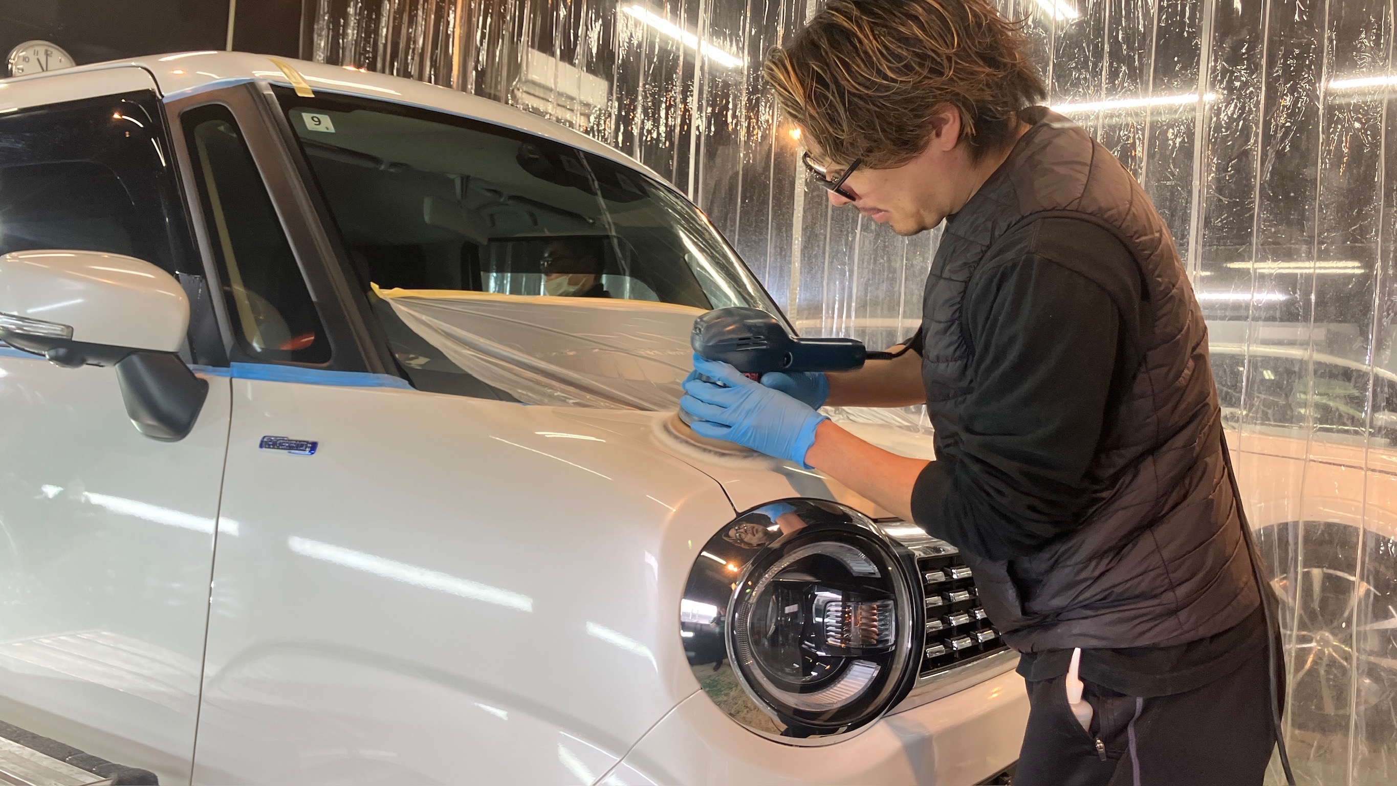 スズキ・ワゴンR:ガードグレイズ施工:施工写真2