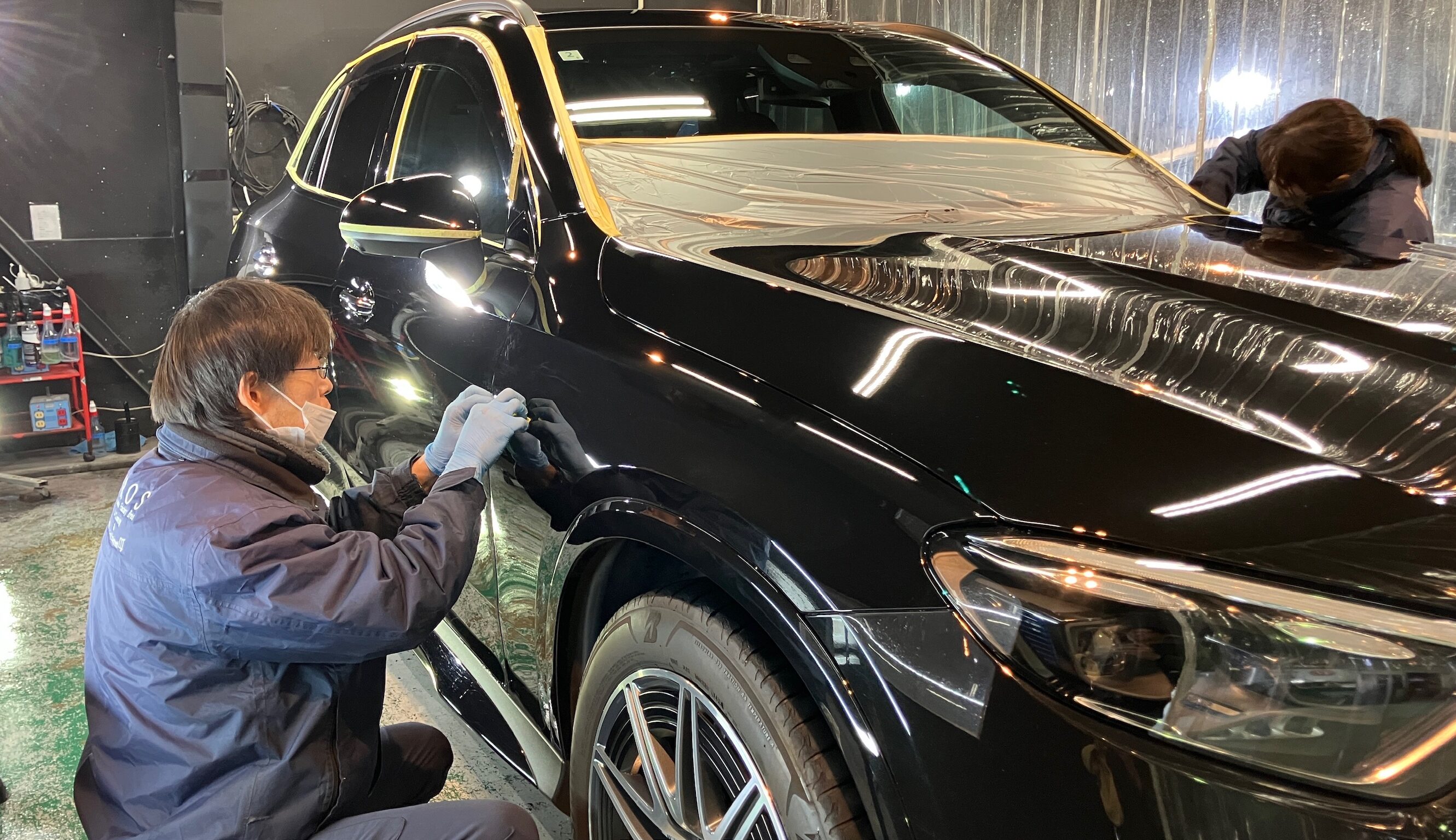 メルセデス・GLC43:ガードグレイズ施工:施工写真2