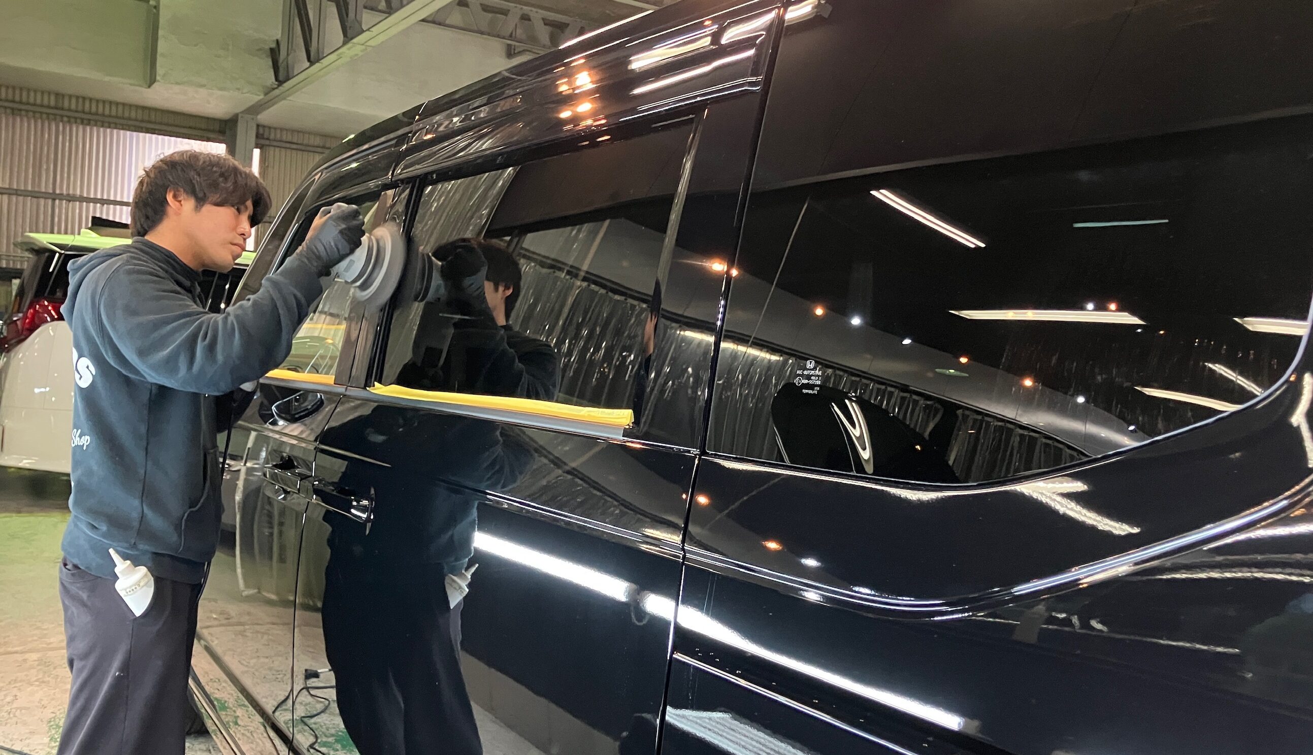 ホンダ・ステップワゴン：ガードグレイズ：施工写真１