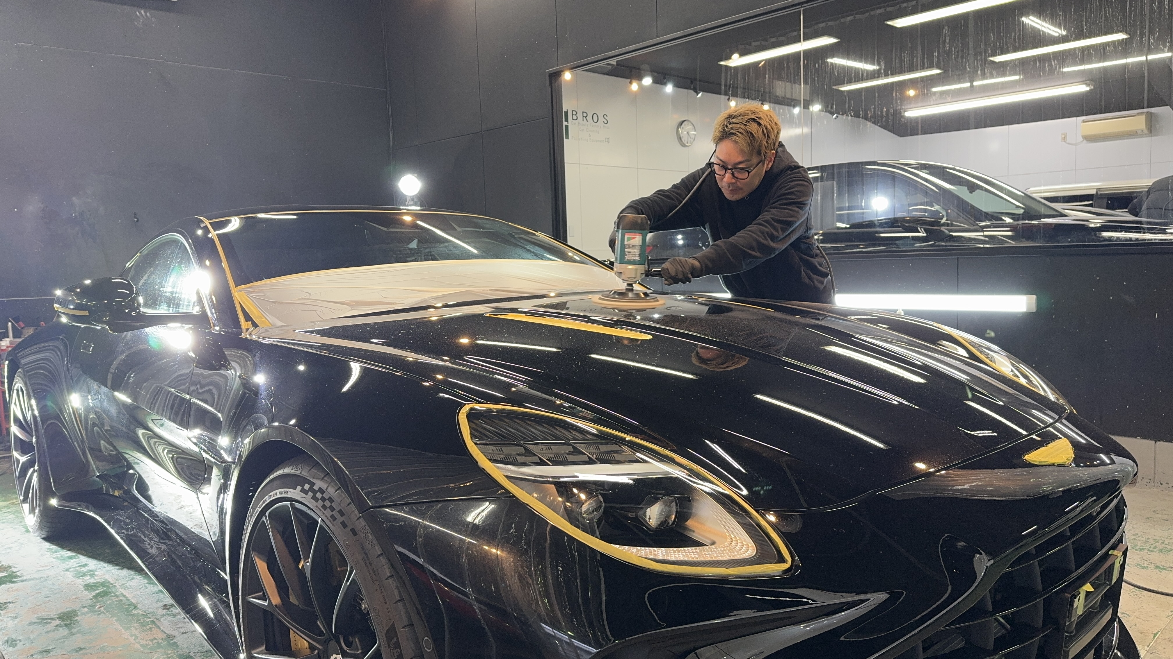 コーティング施工の様子