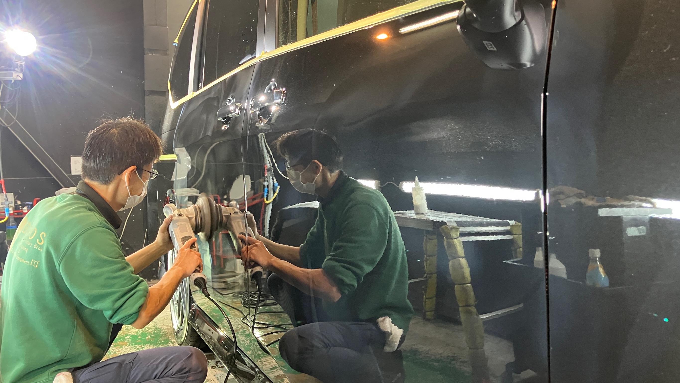 日産・セレナ：ガードグレイズ施工：施工写真１