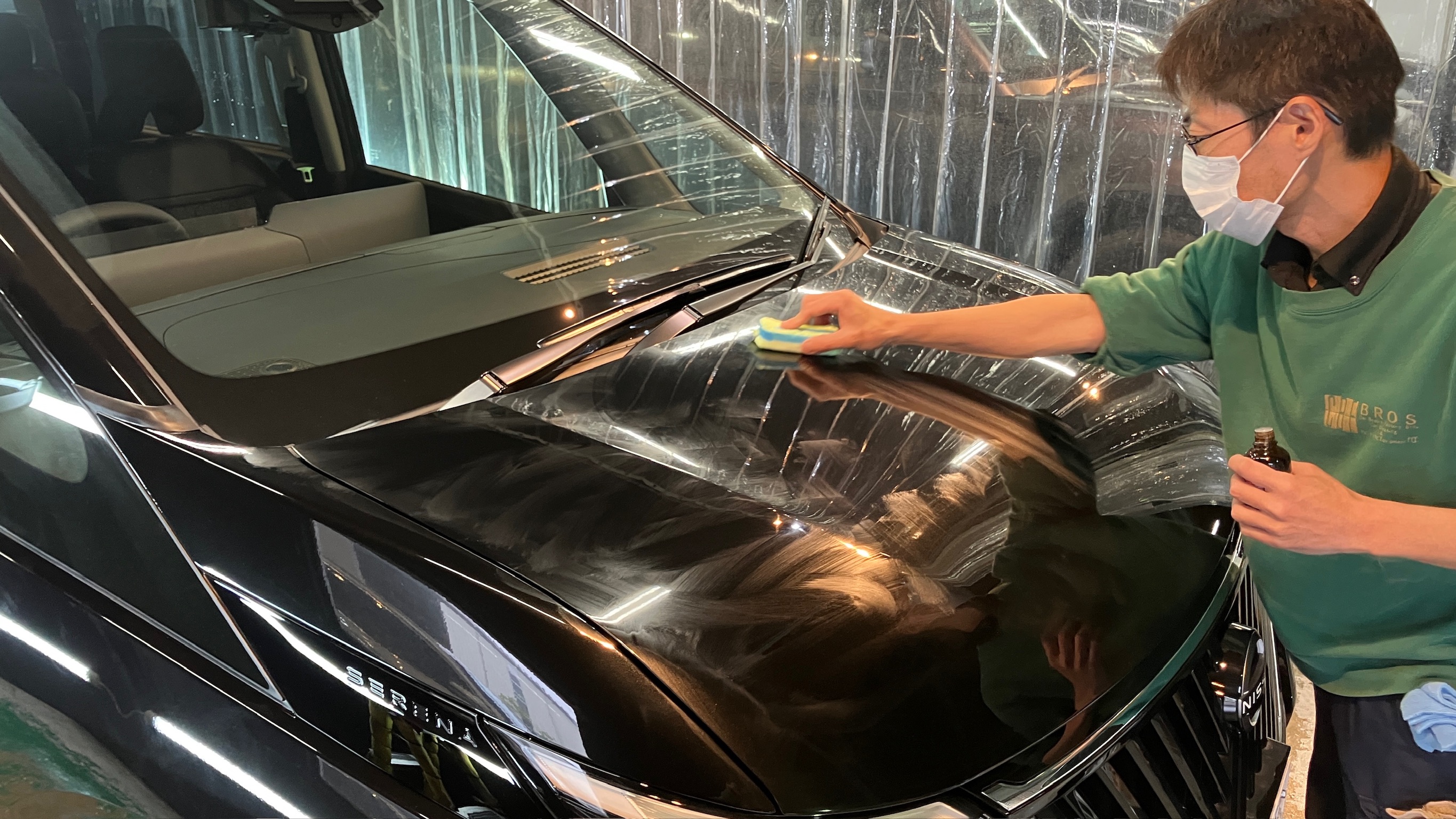 日産・セレナ：ガードグレイズ施工：施工写真５
