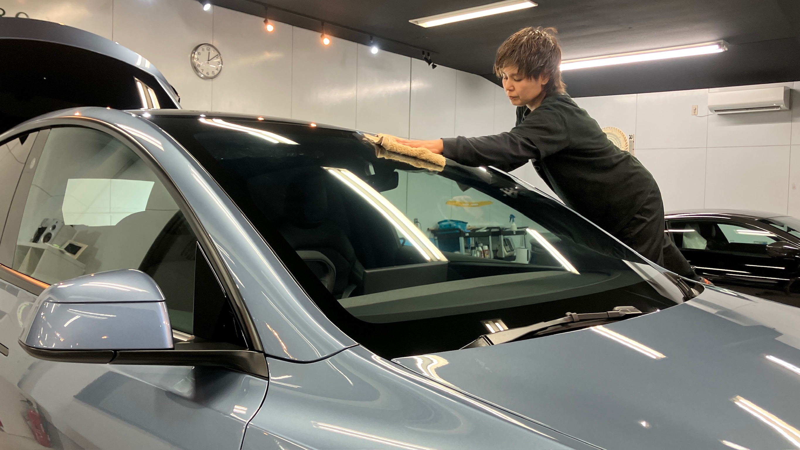 テスラ・モデルY：アドバンス施、施工写真４