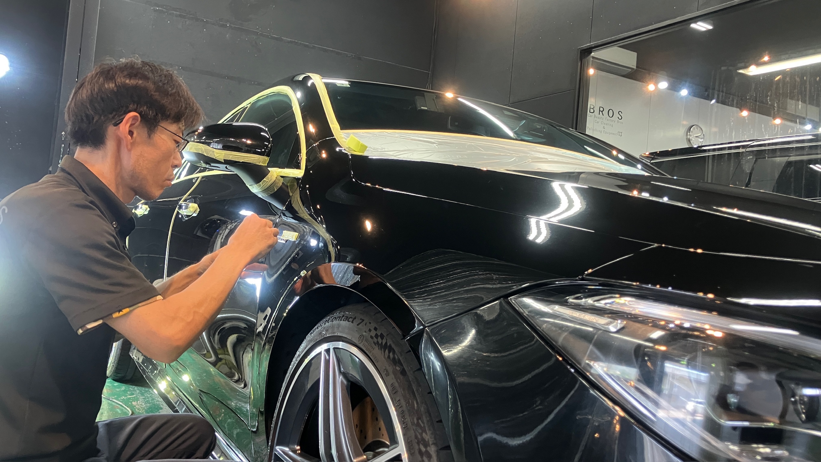 メルセデス・ベンツ・CLA45S：ガードグレイズ施工：施工写真３