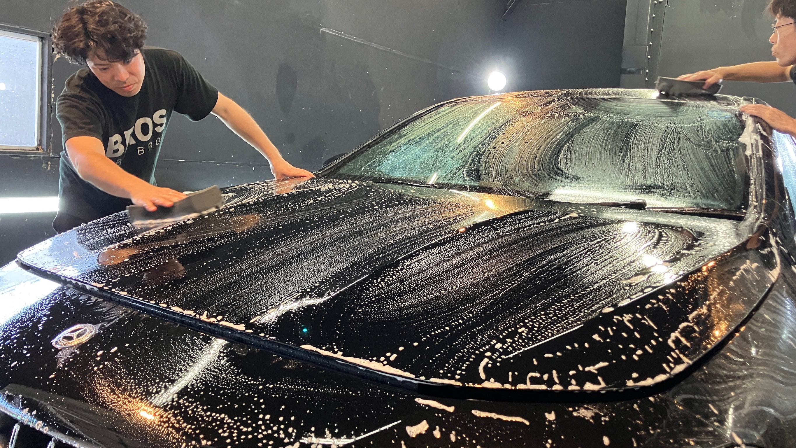 メルセデス・ベンツ・CLA45S：ガードグレイズ施工：施工写真５